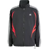 Adidas Originals Archyvo sportinis džemperis su spalvų blokų logotipų dizainu ir patogiu stovimu apykakle, ilgomis rankovėmis, vyriški viršutiniai drabužiai, juodas IY2092 S black