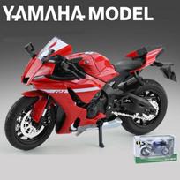 1/12 Yamaha YZF-R1 Lydinio Lenktyninio Motociklo Modelis Diecast Gatvės Sportinio Motociklo Modelis Garsas ir Šviesa Vaikų Žaislas Dovana juoda