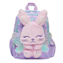 Australija Smiggle 3D animacinis pliušinis angelas triušis mokyklinės kuprinės darželiui 1-2 klasių mokiniams kuprinė knygoms mielos saldžios vaikiškos lauko laisvalaikio kuprinės