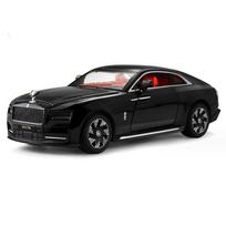 1/24 Rolls Royce Spectre lydinio prabangus automobilio modelis lietiniai metaliniai naujos energijos transporto priemonių modelis garsas ir šviesa vaikiški žaislai dovanos juoda