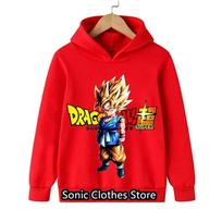 Dragon Ball vaikiški megztiniai Cloud of Hokage megztiniai ilgomis rankovėmis vaikiški drabužiai berniukams mergaitėms šaunūs marškinėliai nuo 3 iki 14 metų vaikams S