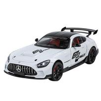 1/24 Mercedes Benzs AMG GT lydinio miniatiūrinis automobilis Metalinis liejimo būdu pagamintas mastelinis automobilio modelis Garsas ir šviesa Kolekcija Vaikų žaislinės transporto priemonės Dovanos balta