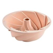 3D briaunota didelė spiralės formos torto forma maistinio silikono Bundt torto forma keptuvė forma duonai kepyklai kepimo įrankiai kepimo indai rožinė