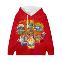 Superzings Hoodies Kazoom Kids 3D Print Hoodie Boys Girls Streetwear Megztiniai Vaikiški Harajuku Megztiniai Drabužiai 100 balta