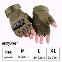 Unisex taktinės puspirštės lauko pirštinės sportui, kariuomenei ir jodinėjimui XL