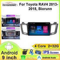 10 colių Android 12 automobilio radijas Toyota RAV4 4 XA40 5 XA50 2013 - 2018 m. Automobilio multimedijos vaizdo grotuvas 2 Din GPS navigacija CarPlay 4-core 2GB+32GB