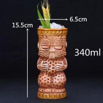 400ml Tiki Bokalai Kokteilių Taurė Alaus Vyno Bokalas Keraminiai Tiki Bokalai Meno Amatai Kūrybingi Havajų Bokalai send as picture