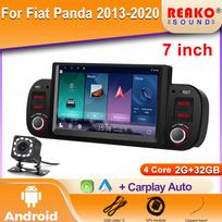 Android 7  Automobilinis Radijas Multimedijos Grotuvas Fiat Panda 2013-2020 Carplay Android Auto GPS DSP 1din Android Pagrindinis Įrenginys 4 core 2GB+32GB carplay