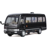 „Toyota Coaster Bus“ modelis, 1/24 mastelio žaisliniai automobiliai, berniukams ir vaikams, dovanos. 1/24-Size:20.5*5*8cm juoda