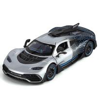 1/32 Mercedes-Benz ONE AMG superautomobilio lydinio automobilio modelis su garsu ir šviesomis, vaikų žaislų kolekciniai daiktai, gimtadienio dovana sidabras