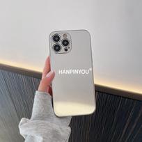 Auksinis Sidabrinis Blizgus Veidrodinis Telefono Dėklas Vienspalvis Apple iPhone 16 15 14 13 12 11 ProMax Plus Padengtas Atsparus Smūgiams Makiažo Veidrodėlio Viršelis Kietas Galinis Korpusas iPhone 16