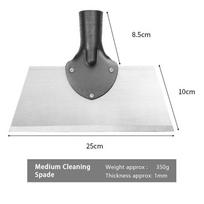 30 cm metalinis piktžolių valymo kastuvas nerūdijančio plieno ledo šalinimo kastuvas Daugiafunkcis lauko sodo kastuvas Ūkio ravėjimo sodinimo kastuvas