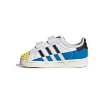 LEGO x adidas Superstar CF I Balti Mėlyni Geltoni Kūdikių Sportbačiai Avalynė-Baltas Pagrindas-Juodas Ryškiai Mėlynas IF2913 25½