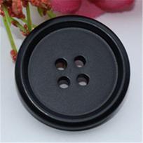 Juodi matiniai sagos Ilgas lietpaltis Sagos Vidutinio ir ilgio Aukštos klasės kostiumo sagos Drabužiai Striukė Atviras megztinis Sagos Kelnės Sagos 18L = 11.0MM * Round * Black Thin Edge