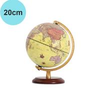 20/25/32 cm retro LED pasaulio žemės gaublio žemėlapis 360 laipsnių besisukantis pasaulio geografijos žemėlapis anglų ir kinų kalba stalo dekoracijos stalo lempa