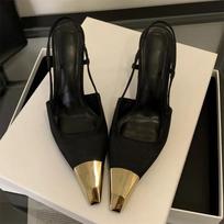 Street Style Smailianosės Moteriški Aukštakulniai Mados Slingback Ploni Aukšti Kulnai Elegantiški Striptizo Šokių Išleistuvių Moteriški Sandalai Batai 35