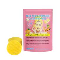 EELHOE Turmeric Tricarbonate Cleansing Pads Gentle Cleansing Skin Care Acne-Free Facial Brightening & Pore Refining