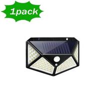 1/2/4 vnt. 100 LED saulės energijos sieninis šviestuvas su judesio jutikliu lauko vandeniui atsparus sodo kiemo dekoravimo apsaugos sieninis šviestuvas 1PC