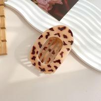 PC Plaukų segtukas moterims Naujo dizaino Leopardo matiniai išlenkti plokšti modeliavimo segtukai Akriliniai gulintys plaukų aksesuarai