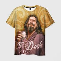 Filmas Didysis Lebovskis The Dude Marškinėliai 3D Spausdinimas Vyrams Moterims Unikalūs Marškinėliai Mada Unisex Didelis Dydis Streetwear Drabužiai XXS