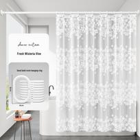 Vandeniui atspari, pelėsiui atspari dušo užuolaida ir pertvara vonios kambariui 80x180cm with Hooks (No Rod)