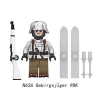 Kariniai pėstininkų korpuso konstruktoriai minifigūrėlės žaislai