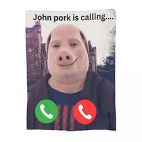 John Pork skambina Pledai Minkštas šiltas flanelinis metamas pledas Dangalas lovai svetainei iškylai kelionei namų sofai 30x40in