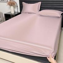 2025 Premium Ledo Šilko Paklodė su Guma - Imitacija Tencel, A Klasė, Saugus Mamai ir Kūdikiui, Skalbiama Skalbimo Mašinoje, Ypač Gili Single piece: 90cmx200cm