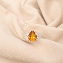 Natural Citrine Gemstone 925 Sterling Silver Jewelry Handmade Ring Gift For Wife RR-46-11 4