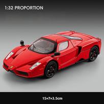 Ferrari Enzo Klasikinis Superautomobilis Simuliacija Metalinis Modelis & Žaislinės Transporto Priemonės Garsai & Šviesa Atgal Traukiamas Automobilis 1:32 Lydinio Modeliai Dovanos Vaikams