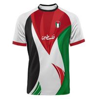 Madingi Palestinos vėliavos futbolo marškinėliai Vasariniai kasdieniai 3D spausdinti vyriški sportiniai marškinėliai Laisvi O formos kaklu Greitai džiūstantys kvėpuojantys marškinėliai Viršūnės S