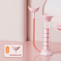 Adjustable Diaphragm Breathing Dumbbell Trainer With Counter Abdominal Muscle Trainer Deep Breathing Exercise Lung Capacity rožinė
