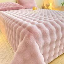 Super Minkštas Mėtomasis Antklodė Levandų Spalvos Premium Šilkinis Flanelinis Vilnos 3D Debesys Stilingas Žakardas Lengva Lova Antklodė Naudojimui Visais Sezonais 100x150cm rožinė