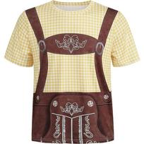 Vasariniai apvalios apykaklės 3D Oktoberfest stiliaus petnešėlių spaudinio viršutiniai drabužiai Cosplay drabužiai Madingi laisvalaikio trumpomis rankovėmis vyriški marškinėliai XS