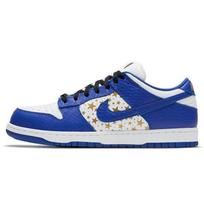 Supreme x Nike Dunk Low OG SB QS Hyper Royal Unisex Sneakers Blue White Metallic-Gold DH3228-100 42.5