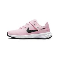 Nike Revolution 6 FlyEase PS Rožinės Putos Vaikų Sportbačiai Juodi Tamsiai Dūminiai Pilki DD1114-608 28