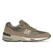 Harris Tweed x New Balance 991 Pagaminta Anglijoje Houndstooth Vyriški sportbačiai Ruda Smėlio spalvos Pilka M991HT 42