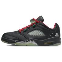 CLOT x Air Jordan 5 Retro Low Jade Unisex Bėgimo bateliai Juodi Klasikiniai-Jade Ugnies Raudoni DM4640-036 36