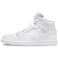 Air Jordan 1 Mid Triple White Vyriški sportbačiai 554724-136 44.5