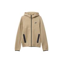 Nike Sportswear Tech Fleece Windrunner su logotipu gobtuvas striukė Vyriška striukė Chaki FB7922-247 XS