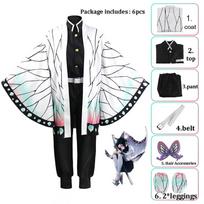 Unisex Demon Slayer Anime Cosplay Animacinis filmas Kimetsu No Yaiba Kochou Shinobu Cosplay Kostiumas suaugusiems vyrams ir moterims 3XL
