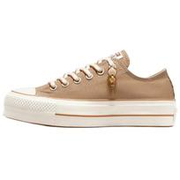 Converse Chuck Taylor All Star Lift Low Khaki Charm Moteriški kedai Ruda Balta A11619C 35