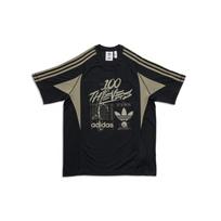 Adidas Originals X 100 Thieves Collaboration SS25 Minimalist Comfortable Pullover Short Sleeve T-Shirt Unisex T-Shirts Black JM3259 XS