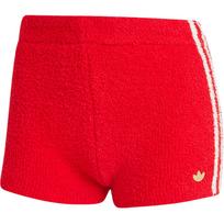 Adidas Originals Aukščiausios kokybės pilnai megzti laisvalaikio šortai moterims su šonine juostele ir elastingu juosmeniu Raudoni IX0941 XS
