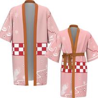 Demon Slayer Kimono - Tanjiro ir Nezuko stiliaus unisex haori apsiaustas Free size Kid