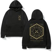 NET ARCADIA NAME VERIDIAN Hoody Grunge Ruduo Miegok ir Grupės Grafikos Drabužiai Sleep Token Tos Pačios Stiliaus Drabužiai Su Gobtuvu Aukštos Kokybės XS juoda