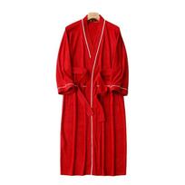Unisex frotinis medvilninis chalatas - sugeriantis miego drabužis visais metų laikais XL