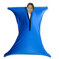 Vaikų sensorinis kūno kostiumas: Keturiomis kryptimis tamprios, elastingos treniruočių kojinės hiperaktyvumui XL: 165*74cm blue