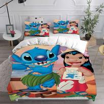 Lilo&Stitch Patalynės Komplektai Animacinis Antklodė Antklodė Lovos Užvalkalas Antklodės Užvalkalas Pagalvės Užvalkalas 2-3 Dalių Komplektai Vaikams Suaugusiems Miegamojo Dekoras EU Single 135x200cm
