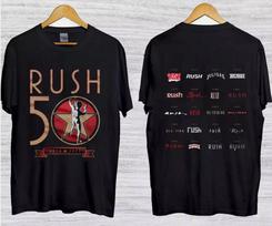 Rush R50 koncertinio turo marškinėliai Rush grupės marškinėliai M
